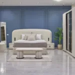 غرفة نوم بيضاء مودرن بتصميم مميز يناسب الديكور العصري