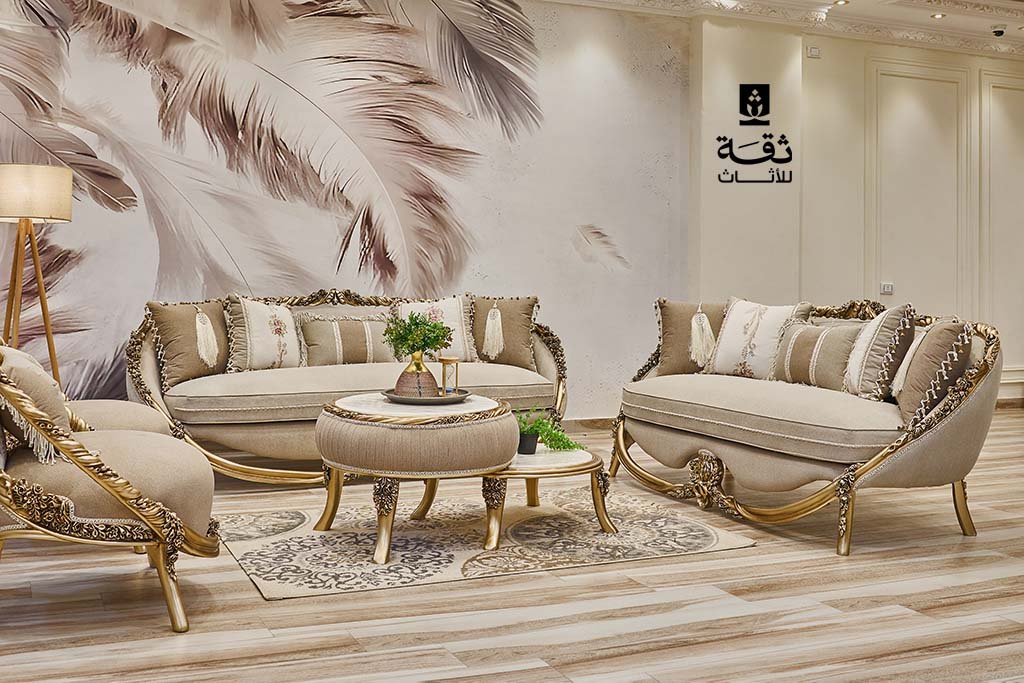 شاهد صالونات مودرن دمياطي 2026 في غاية الجمال صالون كلاسيك راقي بتصميم مميز